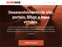 Tablet Screenshot of nordweb.com.br
